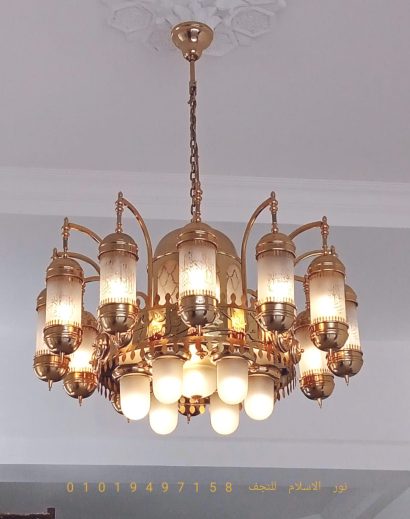 golden Islamic chandeliers Islamic chandeliers 150sm*80sm 23 lamp gold